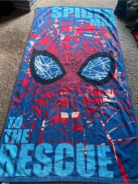 Disney Spider-Man Red and Blue Beach Towel